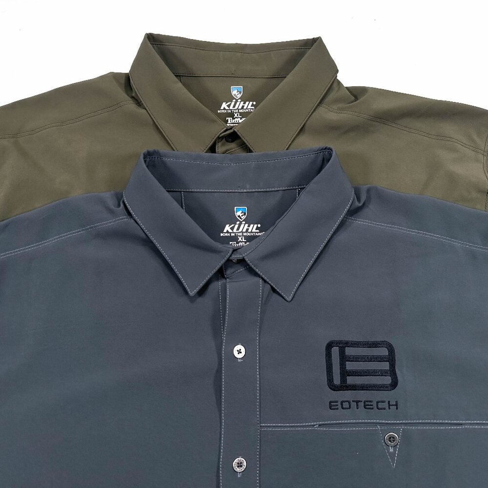 LOT OF 2 Kuhl Renegade Tufflex EOTECH XL Men’s Short Sleeve Button Up Shirt
